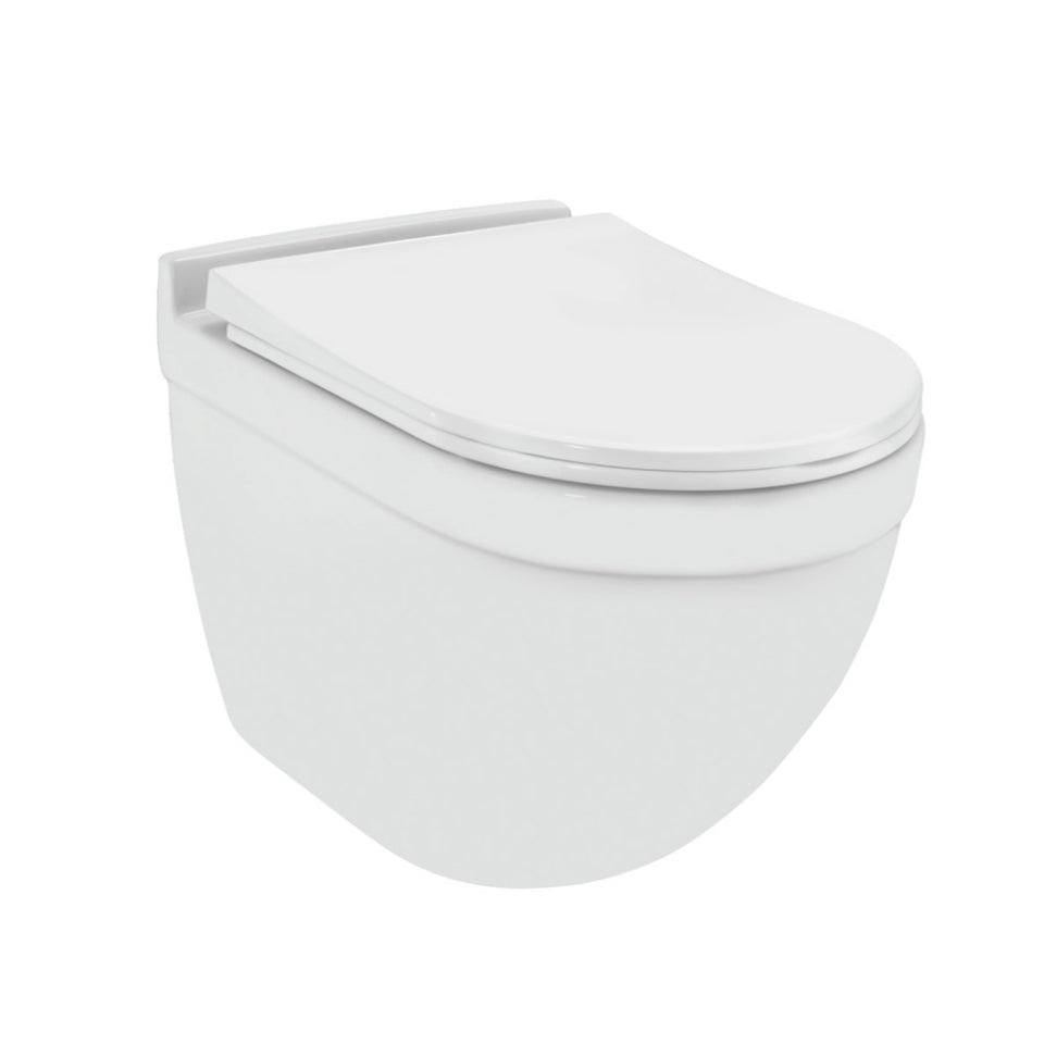 Jaquar Solo Rimless, Blind Installation Wall Hung WC - White