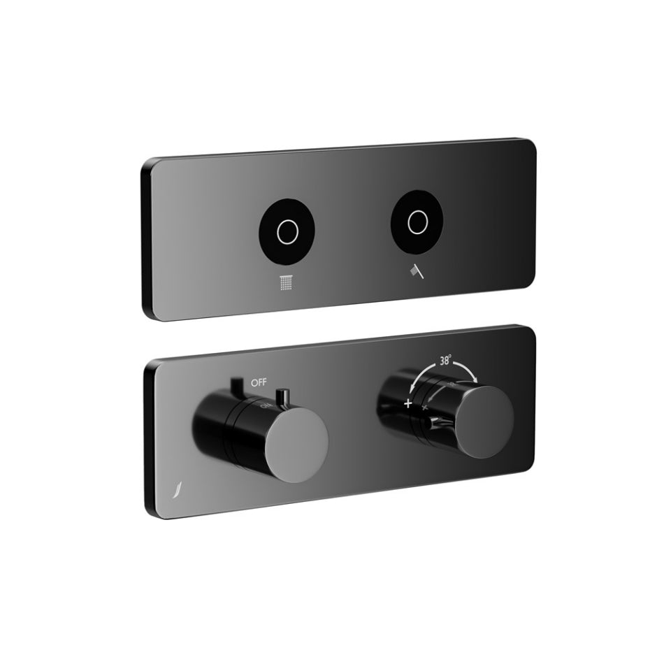 Jaquar Exposed Part Kit of Cloud Touch Shower System - Black Chrome