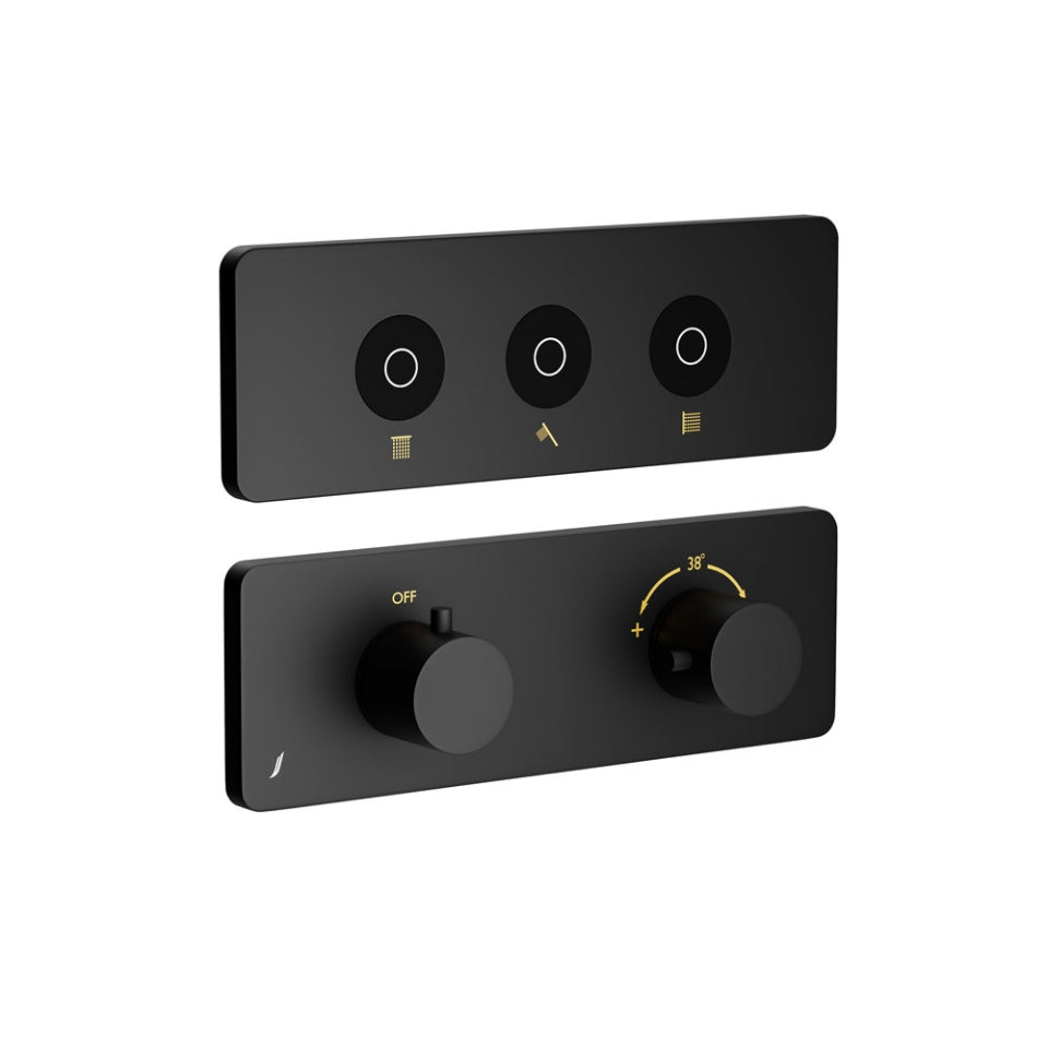 Jaquar Exposed Part Kit of Cloud Touch Shower System - Black Matt