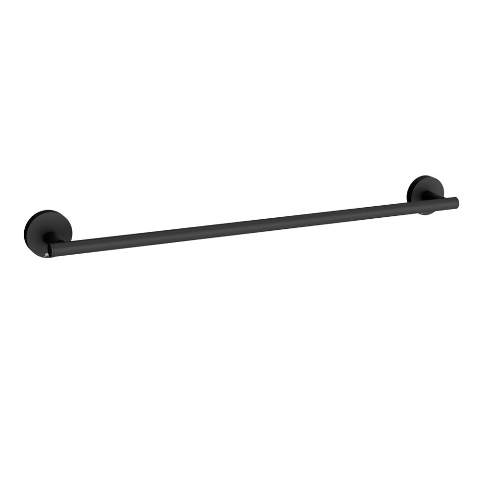 Jaquar Continental Single Towel Rail 600mm Long - Black Matt