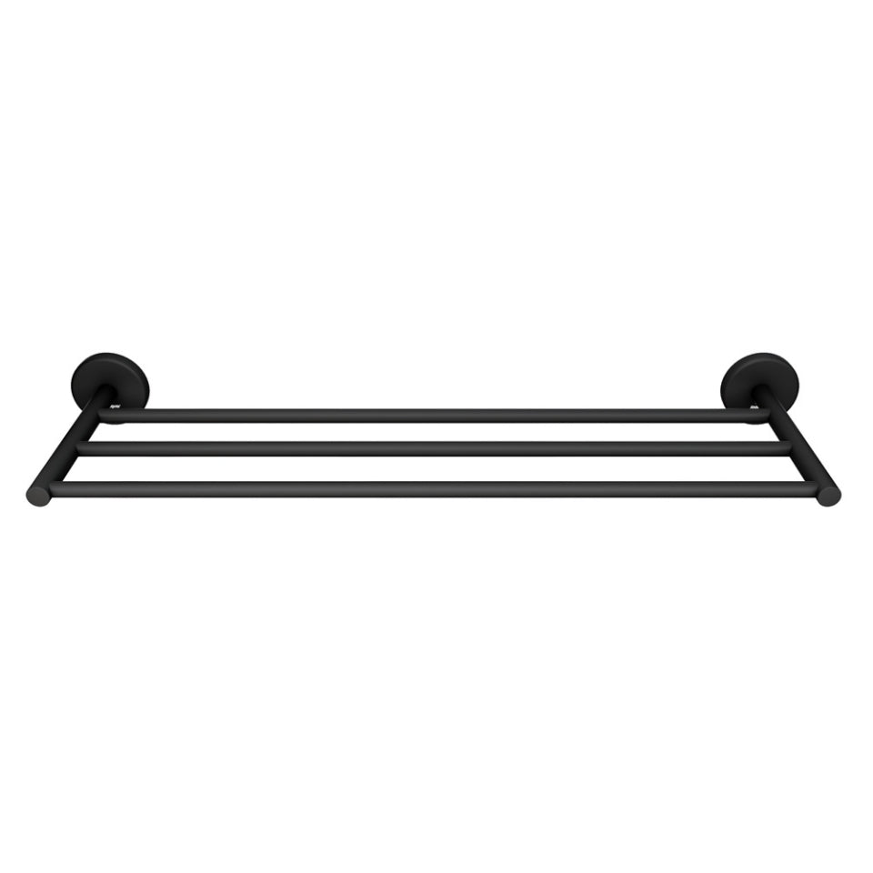 Jaquar Continental Towel Rack 600mm Long - Black Matt