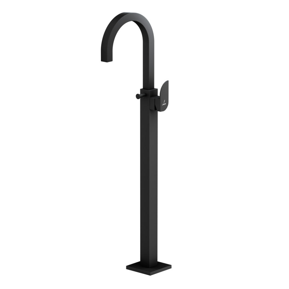 Jaquar Alive Exposed Parts of Floor Mounted Single Lever Bath Mixer - Black Matt