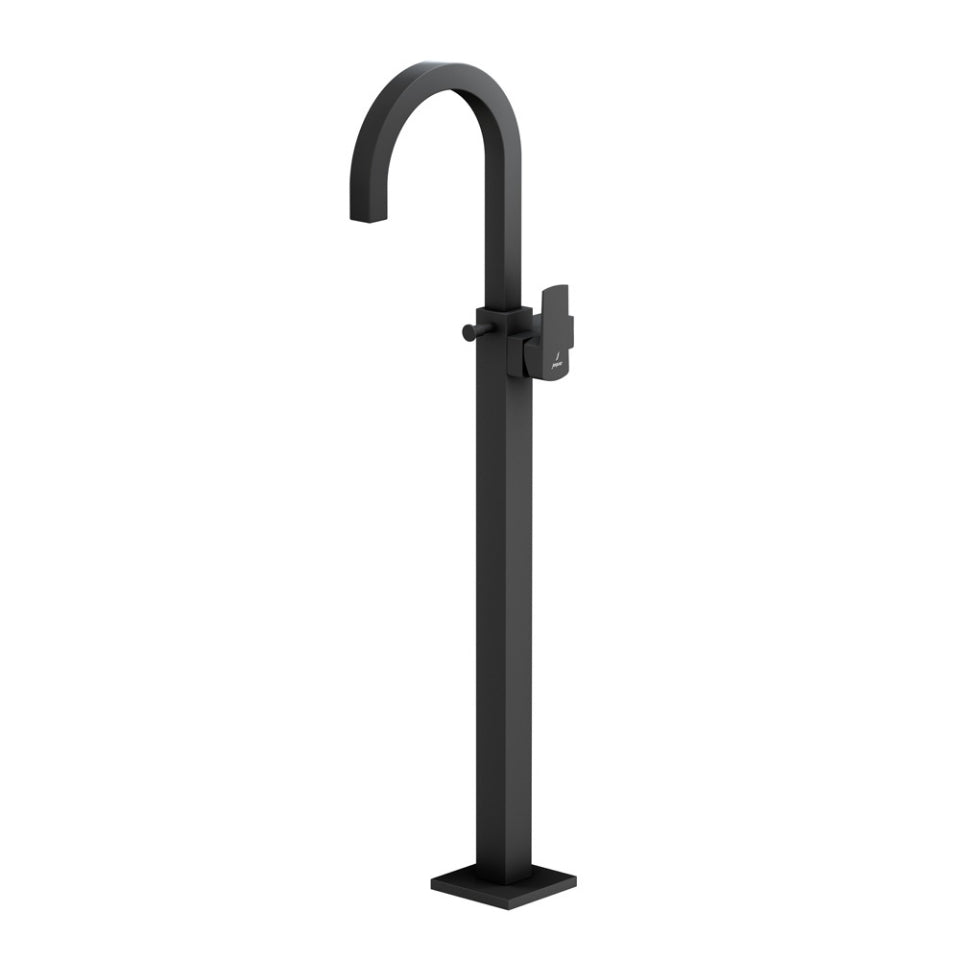 Jaquar Kubix Prime Exposed Parts of Floor Mounted Single Lever Bath Mixer - Black Matt