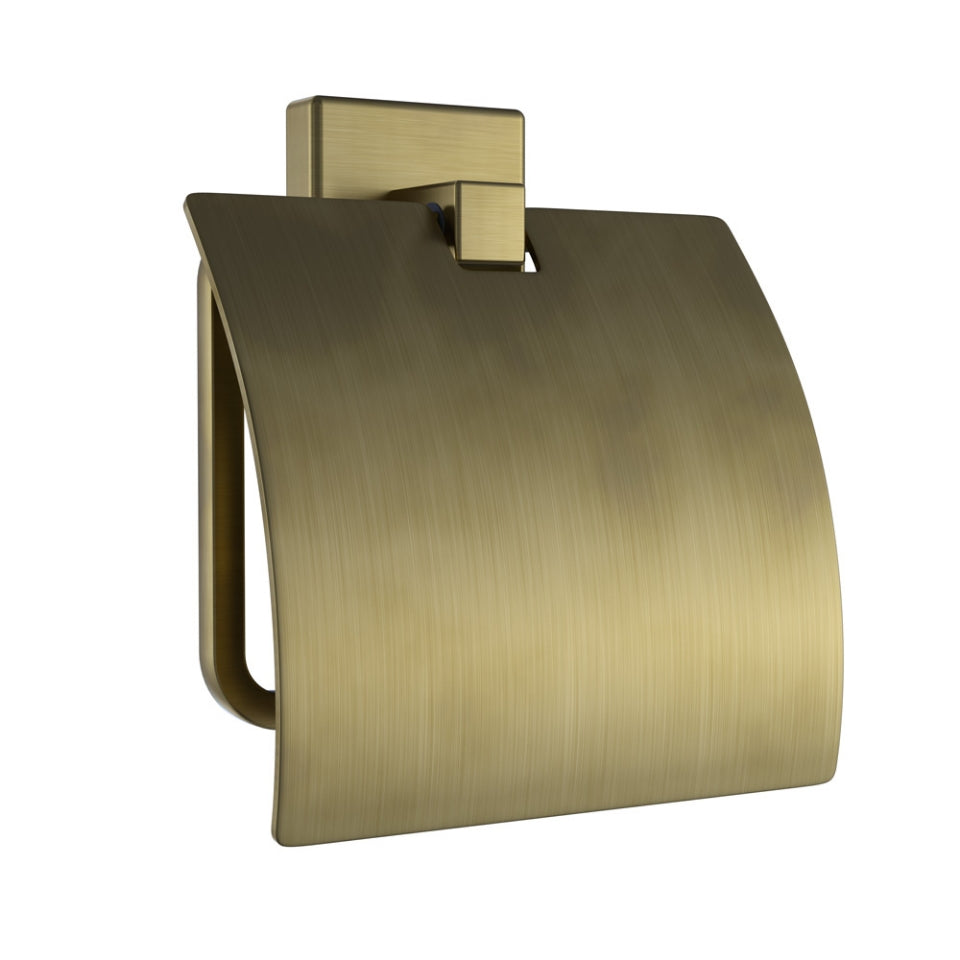 Jaquar Kubix Prime Toilet Roll Holder with Flap - Antique Bronze