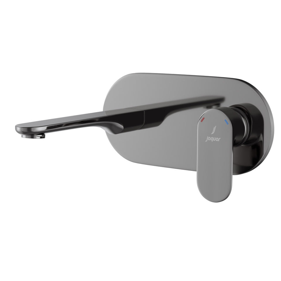 Jaquar Opal Prime Exposed Part Kit of Single Lever Basin Mixer Wall Mounted - Black Chrome