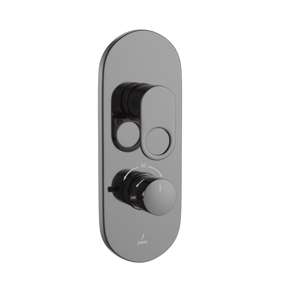 Jaquar Ornamix Prime Aquamax Thermostatic Shower Mixer - Black Chrome