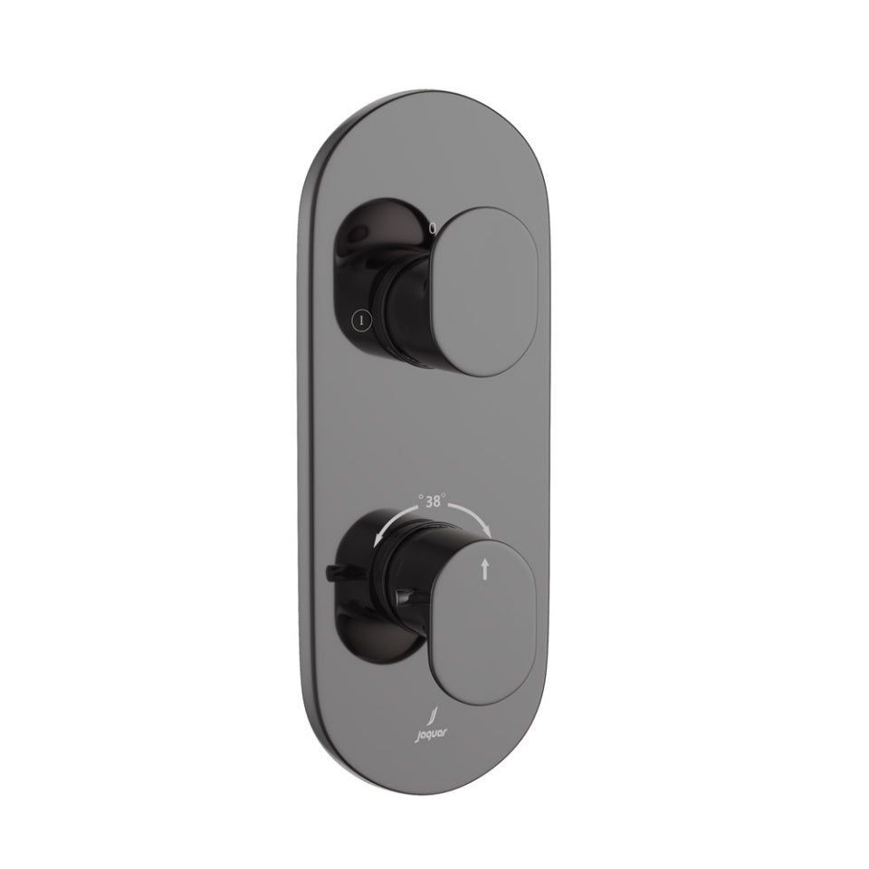 Jaquar Opal Prime Aquamax Thermostatic Shower Mixer - Black Chrome