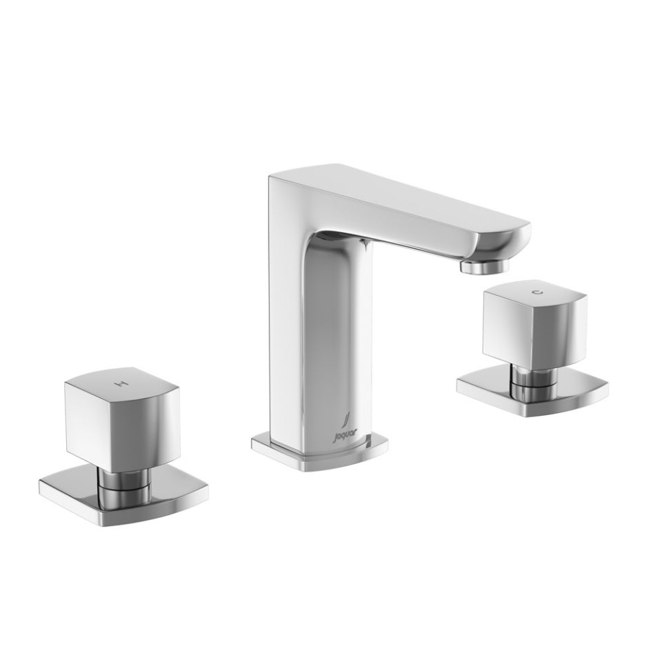 Jaquar Kubix Prime 3-Hole Basin Mixer - Chrome