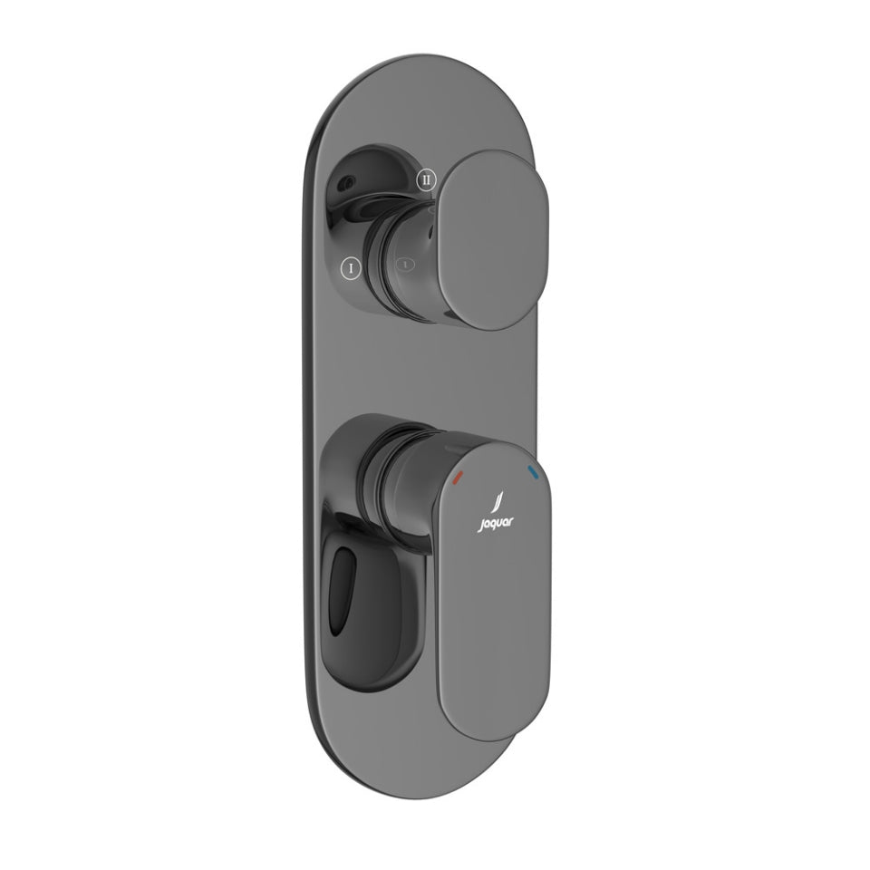 Jaquar Opal Prime Aquamax Exposed Part Kit of Single Lever Shower Mixer - Black Chrome
