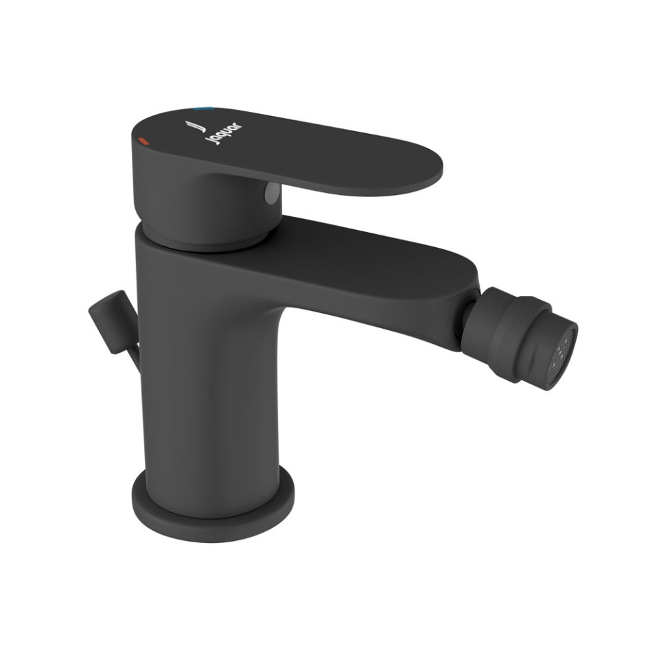 Jaquar Opal Prime Single Lever Bidet Mixer with Popup Waste - Black Matt