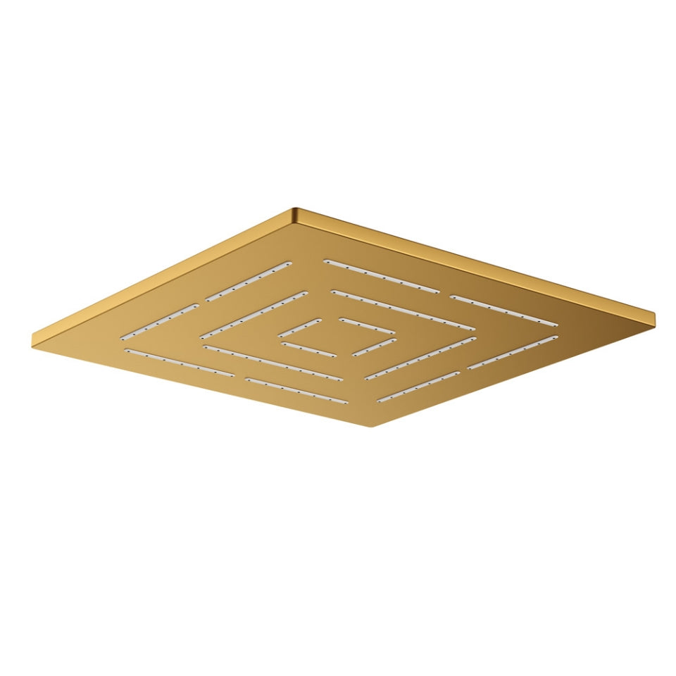 Jaquar Square Shape Maze Overhead Shower - Gold Matt PVD