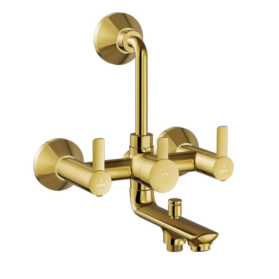 Jaquar Fusion Prime Wall Mixer 3-in-1 System - Gold Bright PVD
