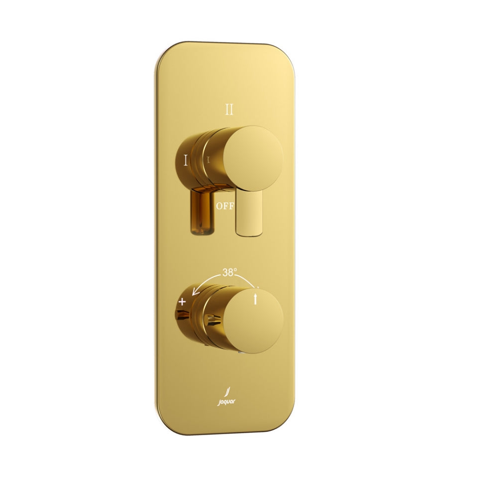 Jaquar Fusion Prime Aquamax Exposed Part Kit of Thermostatic Shower Mixer - Gold Bright PVD
