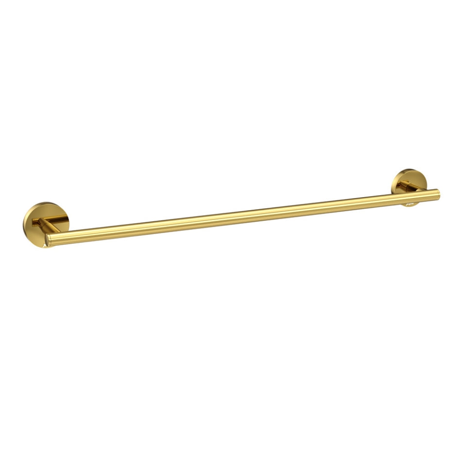 Jaquar Continental Single Towel Rail 450mm Long - Gold Bright PVD