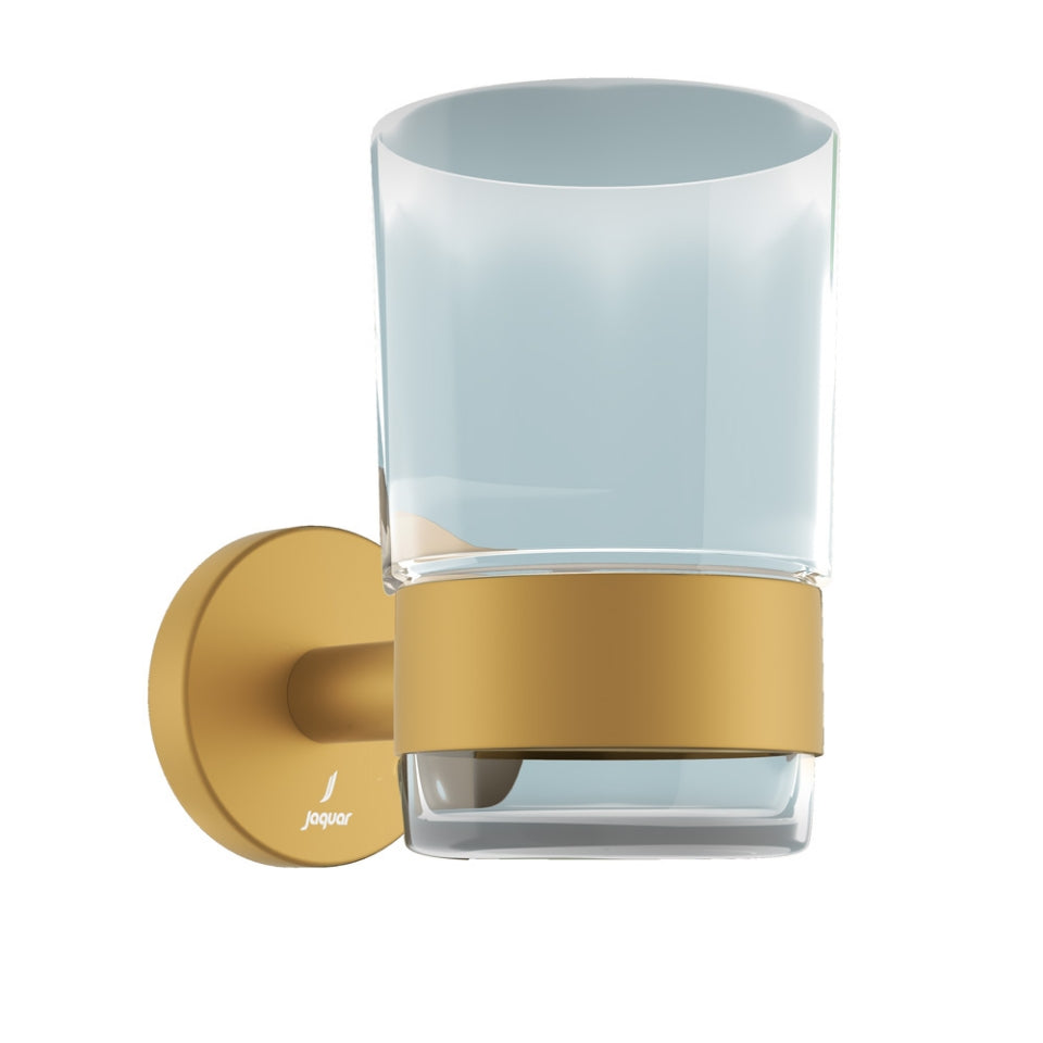 Jaquar Continental Tumbler Holder - Gold Matt PVD