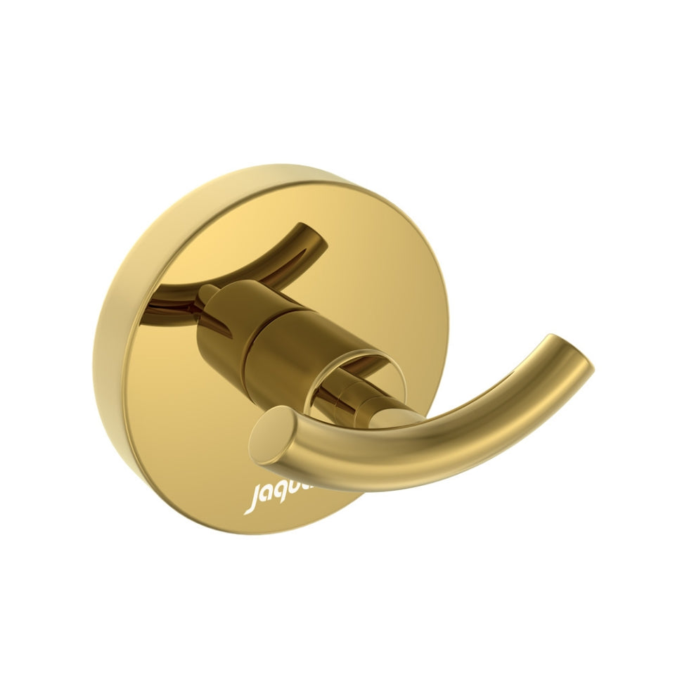 Jaquar Continental Double Coat Hook - Gold Bright PVD