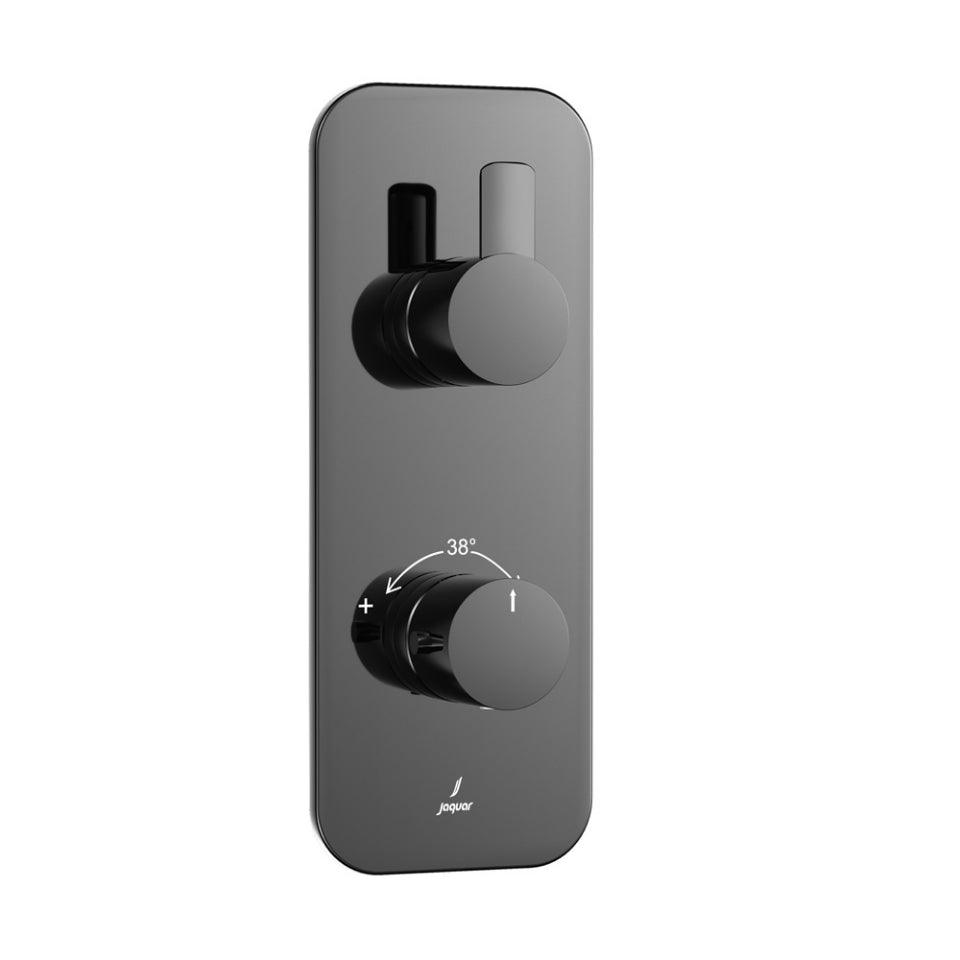 Jaquar Fusion Prime Aquamax Exposed Part Kit of Thermostatic Shower Mixer - Black Chrome