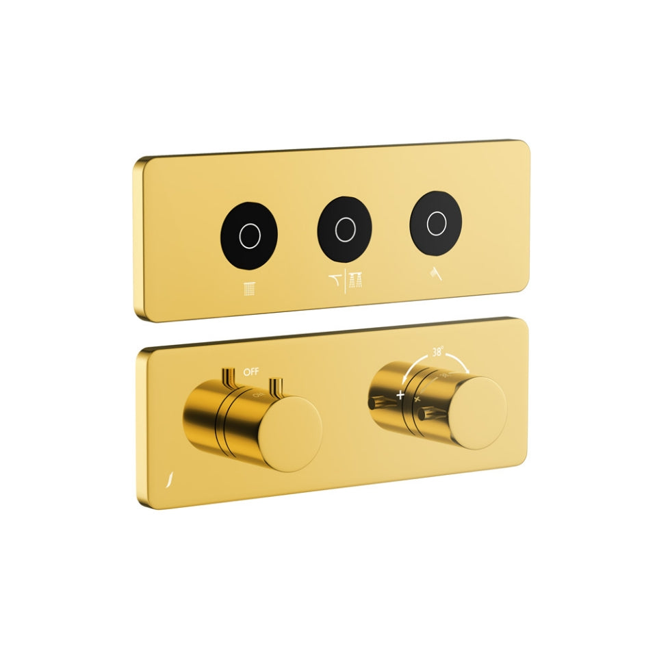 Jaquar Exposed Part Kit of Cloud Touch Shower System - Gold Bright PVD