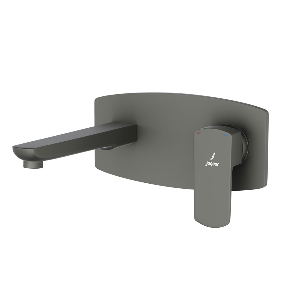 Jaquar Kubix Prime Exposed Part Kit of Single Lever Basin Mixer Wall Mounted - Graphite