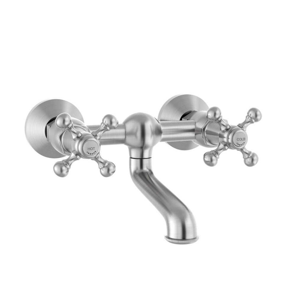 Jaquar Queens Wall Mixer Non-Telephonic Shower Arrangement - Stainless Steel