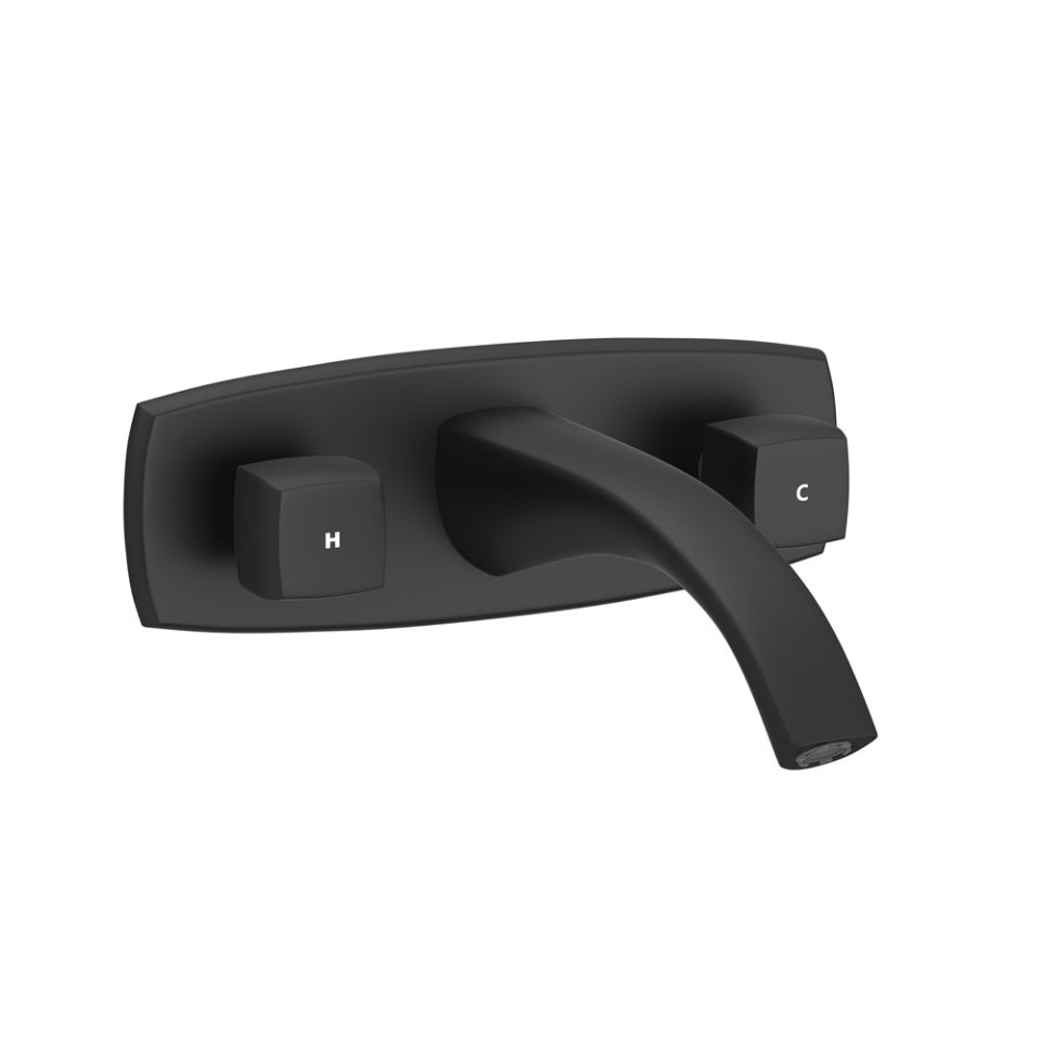 Jaquar Two Concealed Stop Cocks - Black Matt