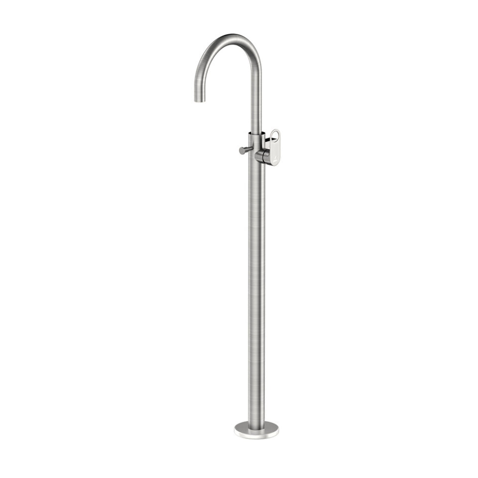 Jaquar Ornamix Prime Exposed Parts of Floor Mounted Single Lever Bath Mixer - Stainless Steel
