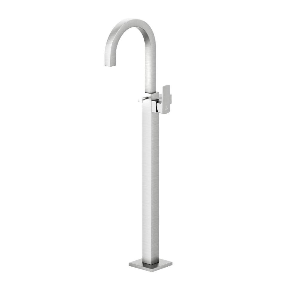 Jaquar Kubix Prime Exposed Parts of Floor Mounted Single Lever Bath Mixer - Stainless Steel
