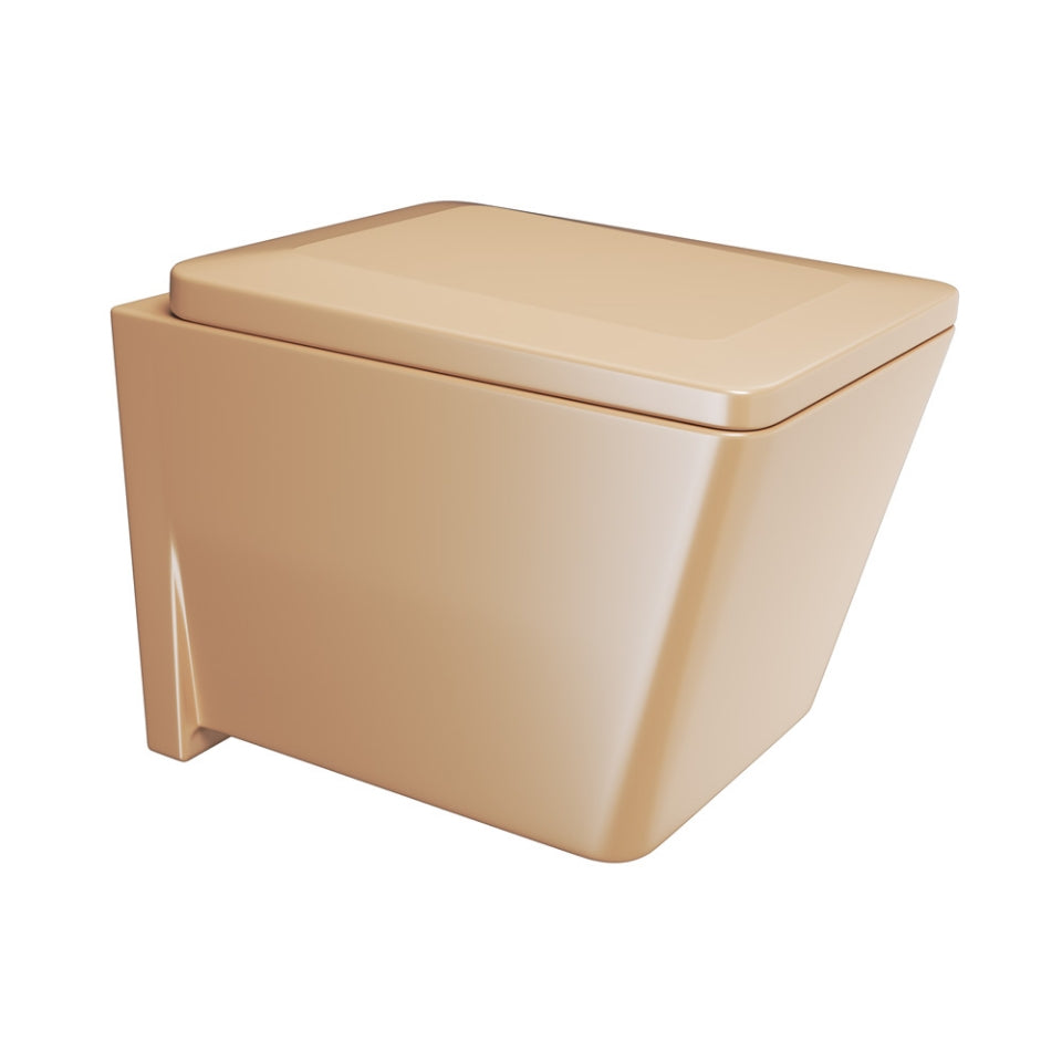 Jaquar Kubix Prime Rimless Blind Installation Wall Hung WC - Beige Matt