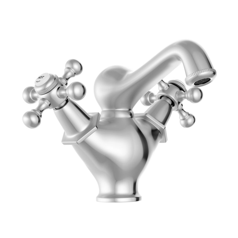 Jaquar Queens Central Hole Basin Mixer - Chrome