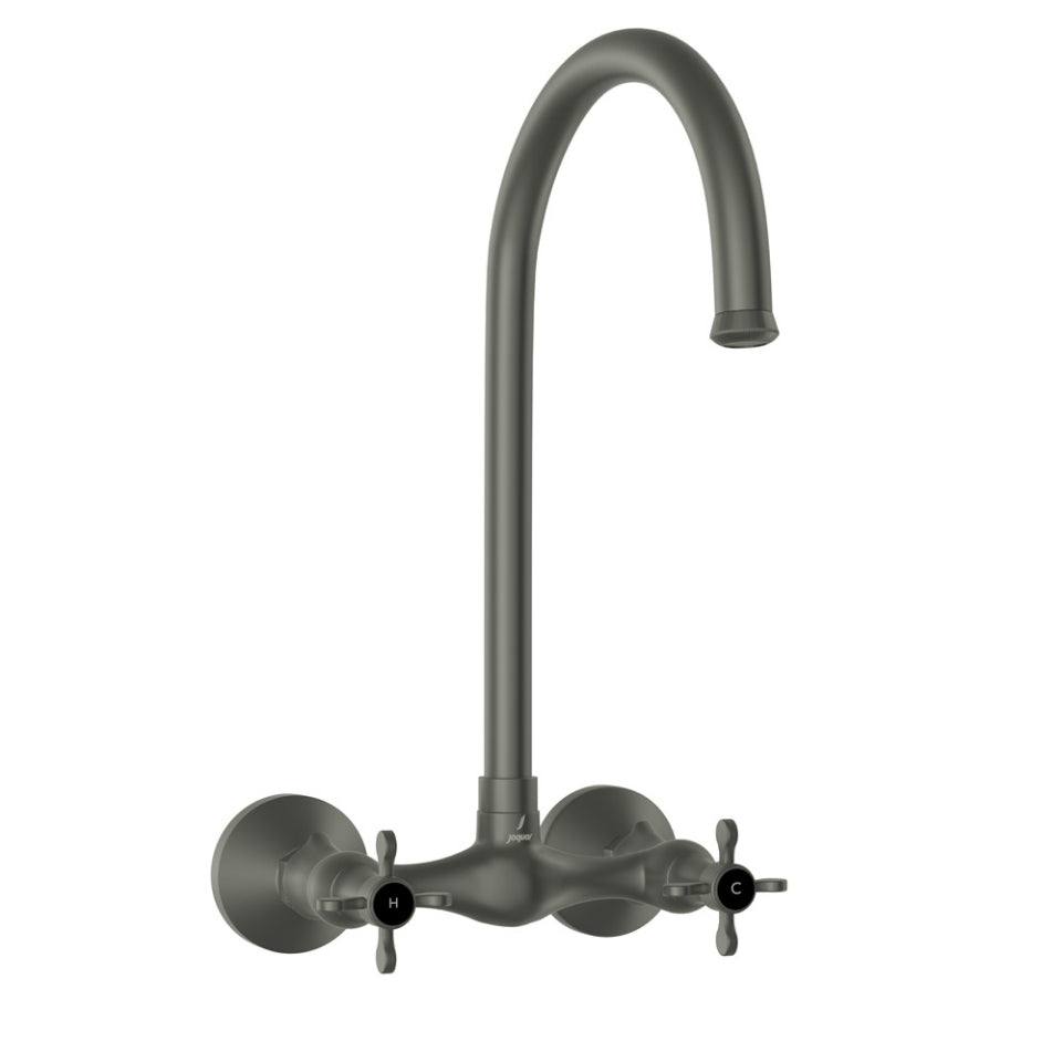 Jaquar Queens Prime Sink Mixer with Regular Swinging Spout - Graphite