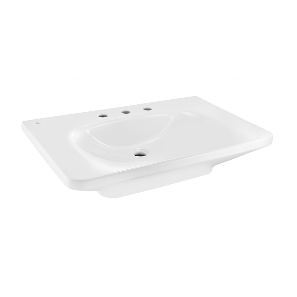 Jaquar Laguna Table Top Basin With Three Tap Hole - White