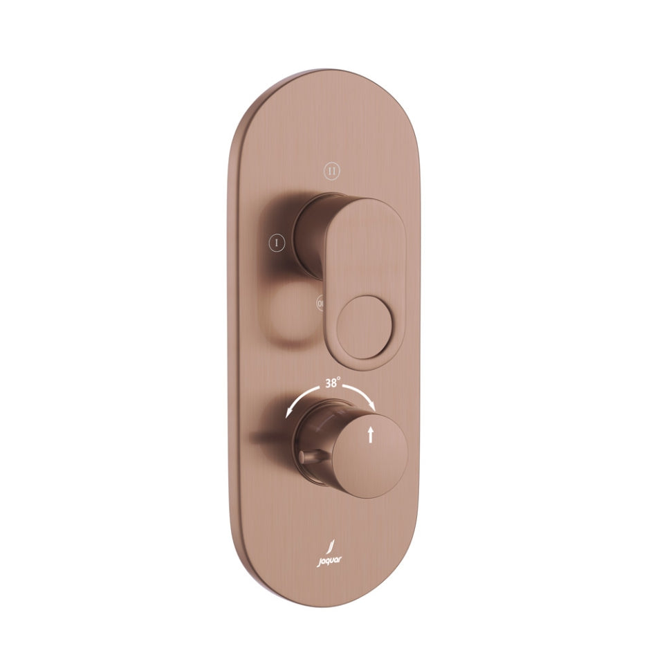 Jaquar Ornamix Prime Aquamax Thermostatic Shower Mixer - Antique Copper