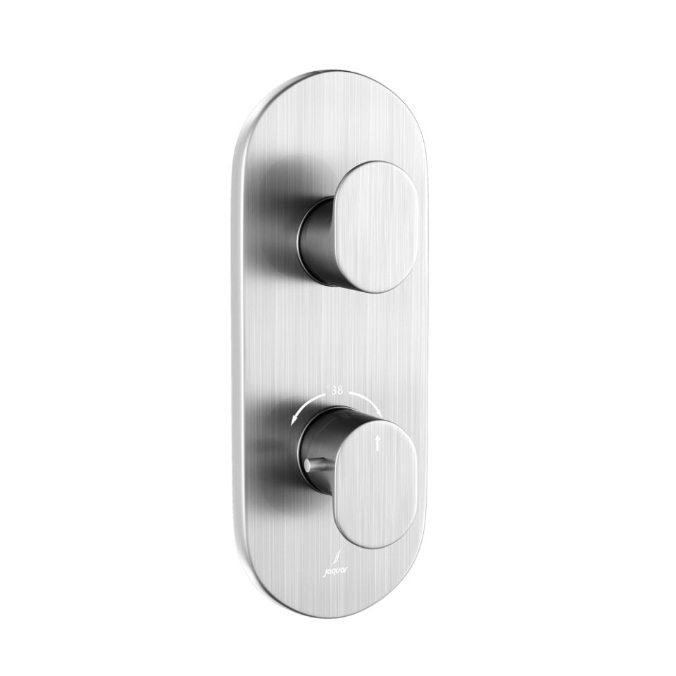 Jaquar Opal Prime Thermostatic Shower Mixer - Stainless Steel