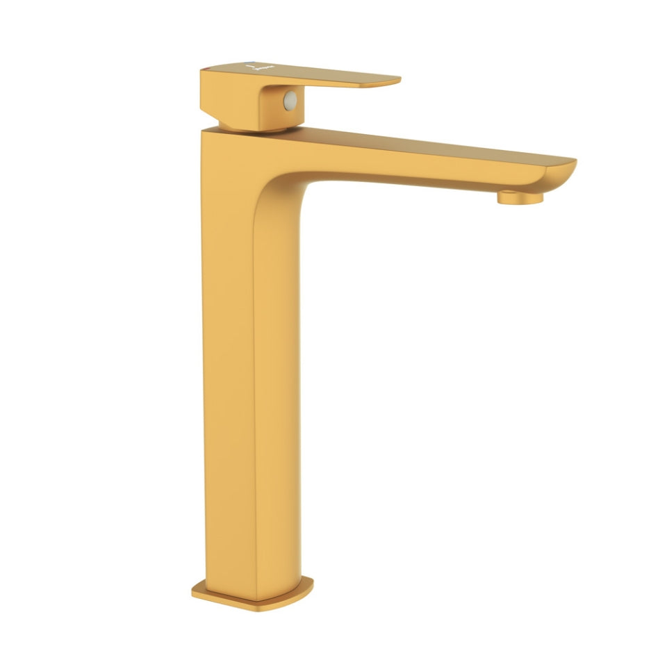 Jaquar Kubix Prime Single Lever Tall Boy - Gold Matt PVD