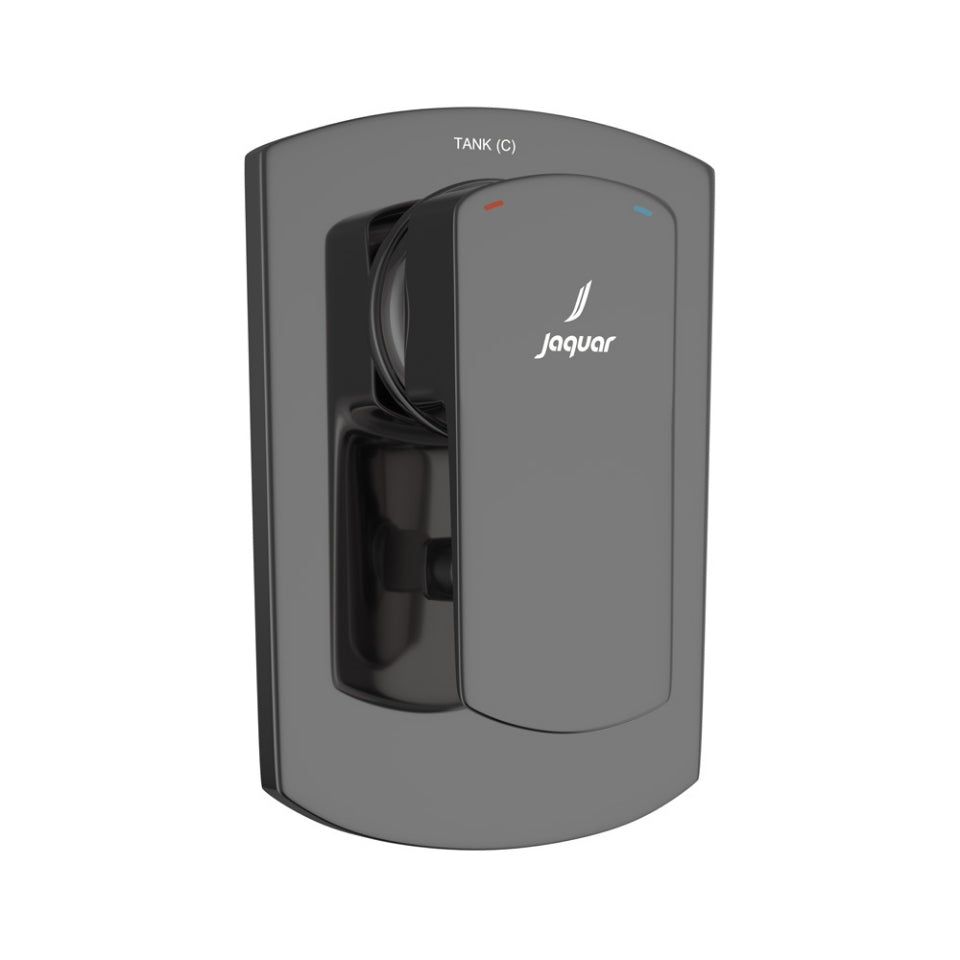 Jaquar Kubix Prime Single Lever 3-inlet Diverter - Black Chrome