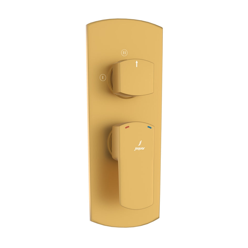 Jaquar Kubix Prime Aquamax Exposed Part Kit of Single Lever Shower Mixer - Gold Matt PVD