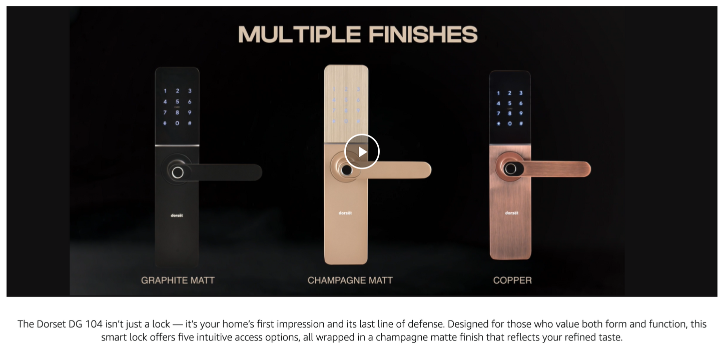 Dorset Digital Door Lock WIFI/ Mobile Access DG 104 MGM