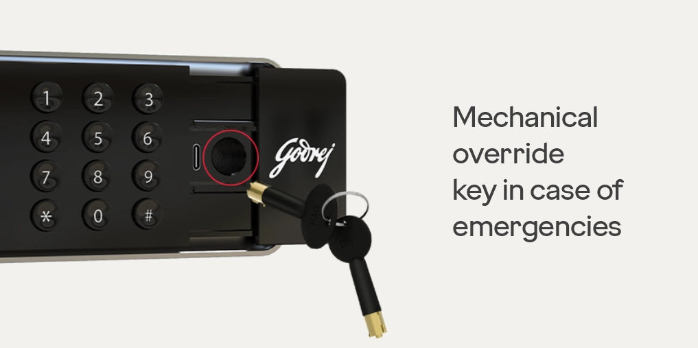 Godrej NX PRO Digital Safe Home Locker 15L (Ebony/Ivory)