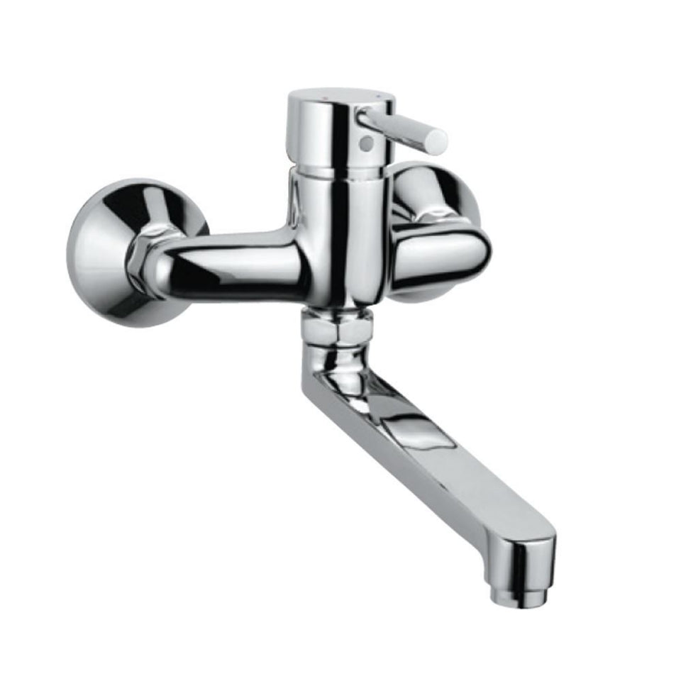 Jaquar Solo Single Lever Sink Mixer Swinging Spout (Wall Mounted Model) - Chrome