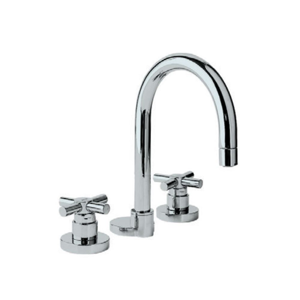 Jaquar Solo 3-Hole Basin Mixer - Chrome