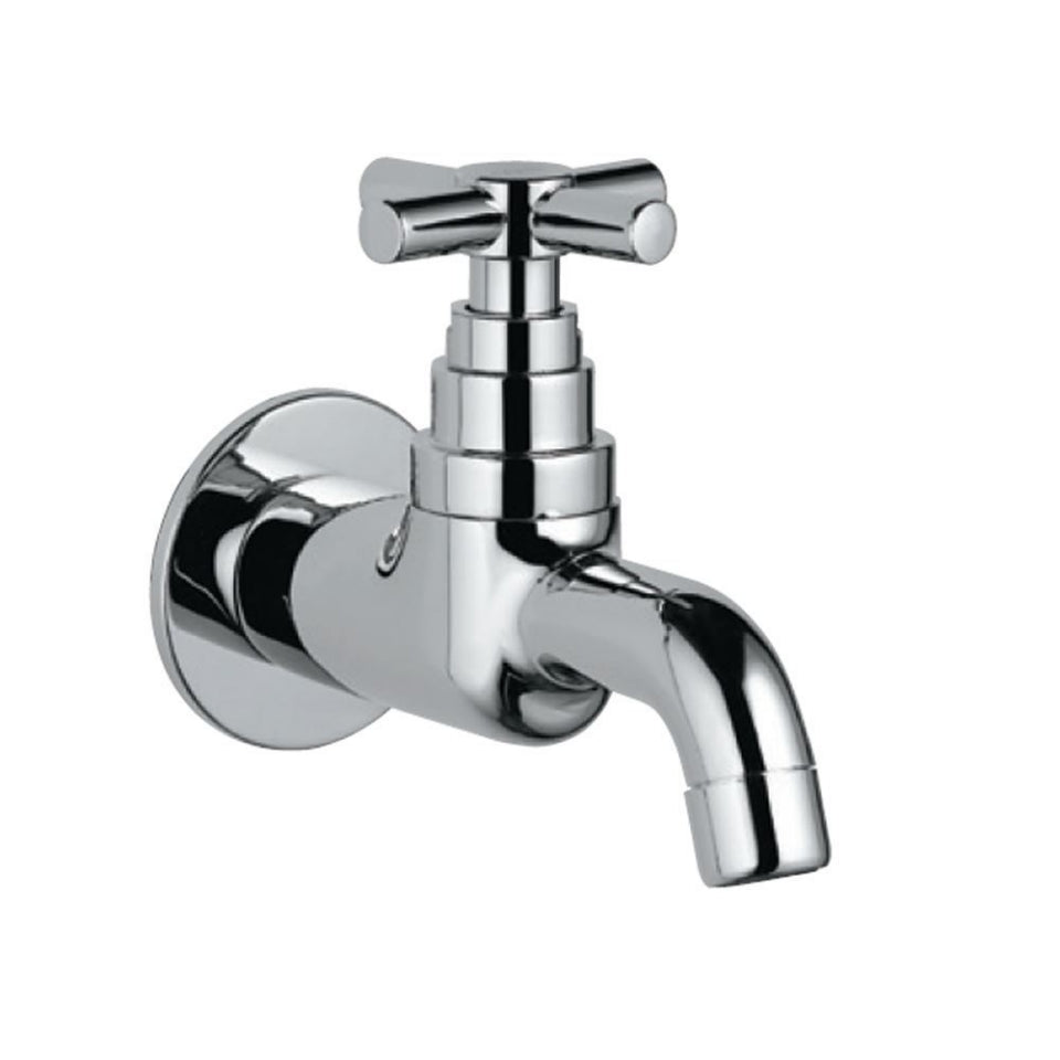 Jaquar Solo Bib Cock (Straight Line Model) - Chrome