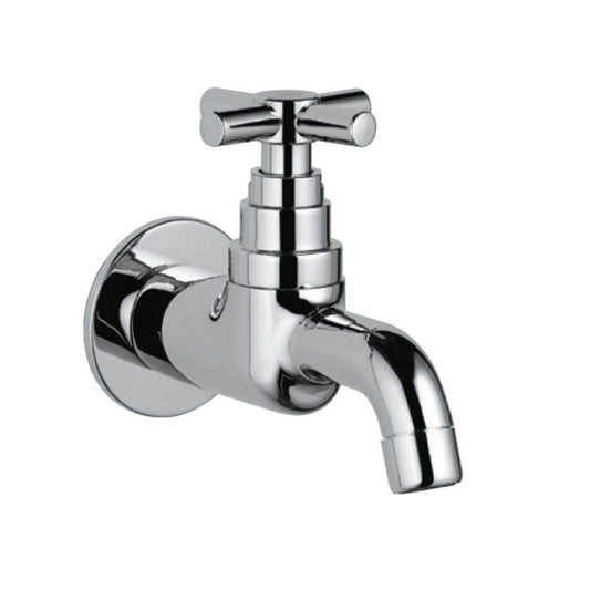 Jaquar Solo Bib Cock (Straight Line Model) - Chrome