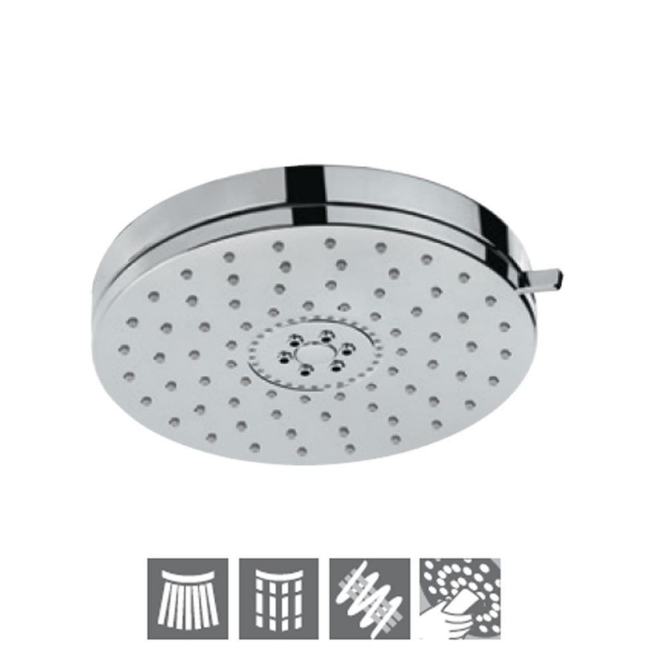 Jaquar Overhead Shower ø140mm Round Shape Multi Flow - Chrome