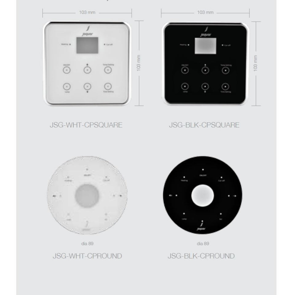 Jaquar Control Plates - White