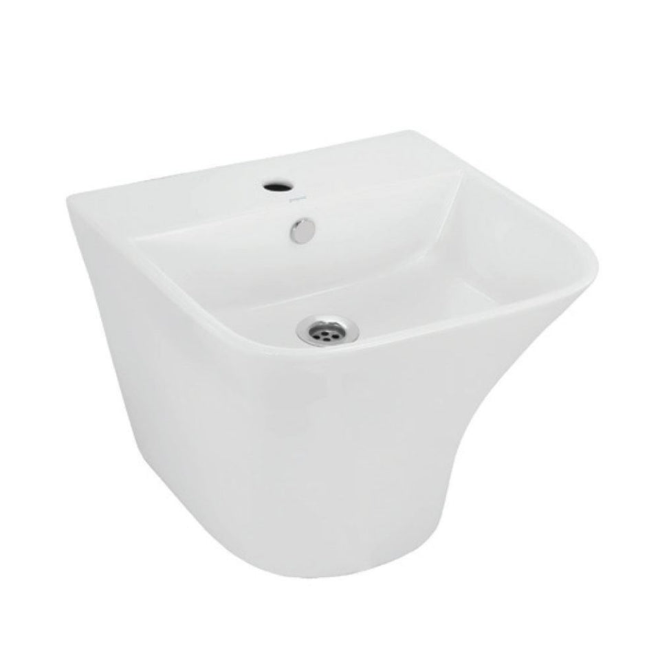 Jaquar Aria Wall Mounted Wash Basin - White