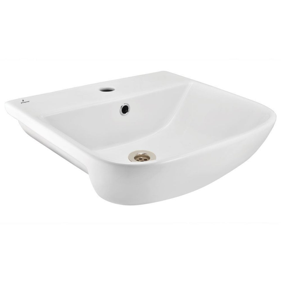 Jaquar Designer Semi Recessed Basin - White