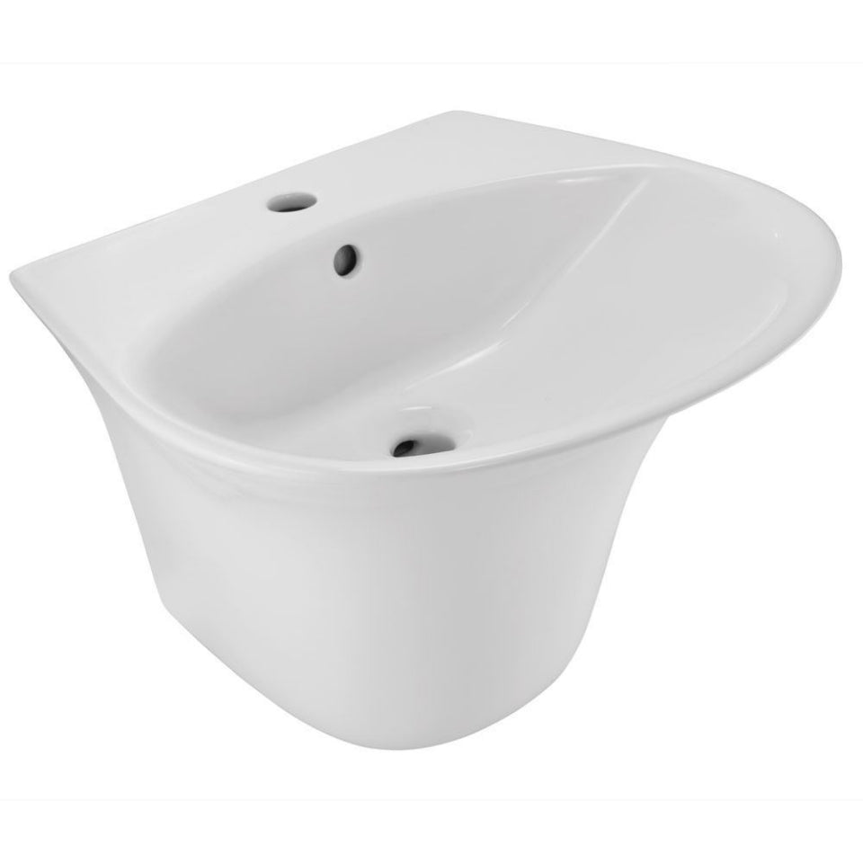 Jaquar Ornamix Prime Wall Hung Integrated Basin - White