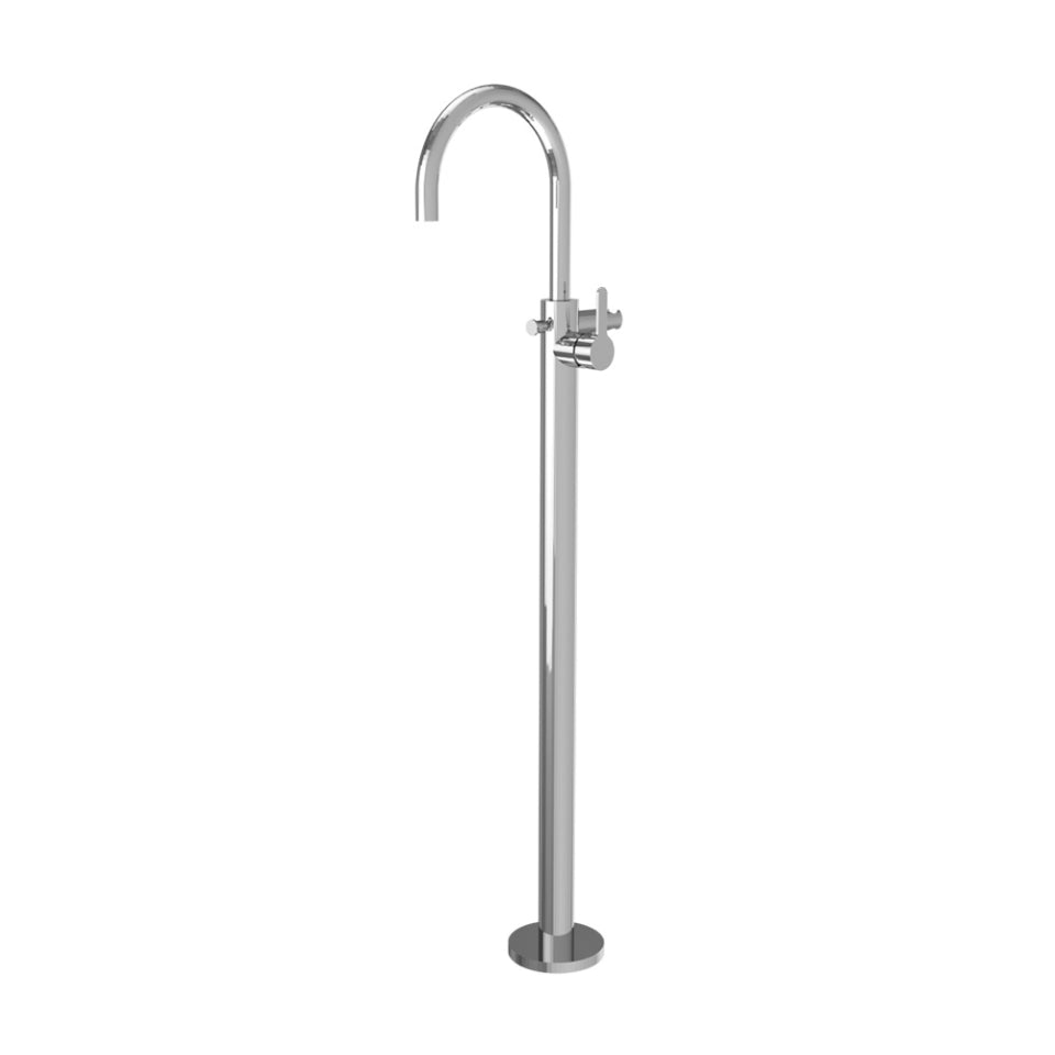 Jaquar Fusion Exposed Parts of Floor Mounted Single Lever Bath Mixer - Chrome