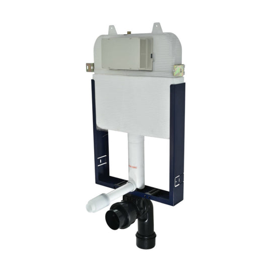 Jaquar Single Piece Slim Concealed Cistern with Wall Mounting Frame - White