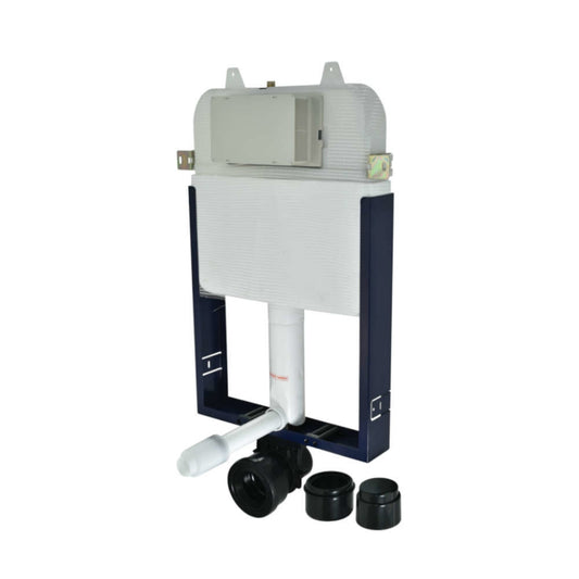 Jaquar Single Piece Slim Concealed Cistern with Wall Mounting Frame - White